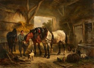 A Horse And A Stableboy by Wouter Verschuur