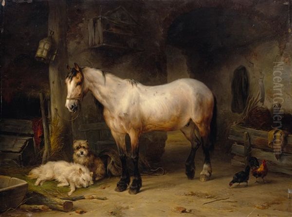 Horse In A Stable - view 1