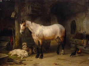 Horse In A Stable Horse In A Stable