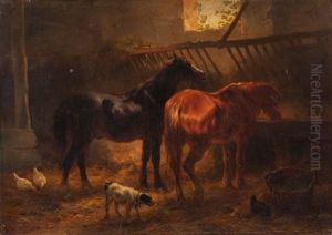 Chevaux A L'ecurie by Wouter Verschuur