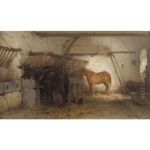 Pferde Im Stall