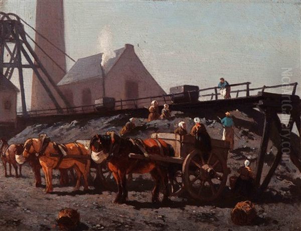 Ponies By A Mineshaft - view 1