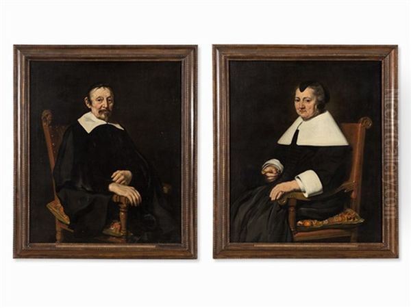 Portraits Of A Dutch Couple (2 Works) - view 1