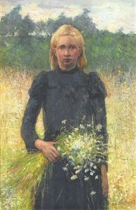 Meisje Met Veldbloemen