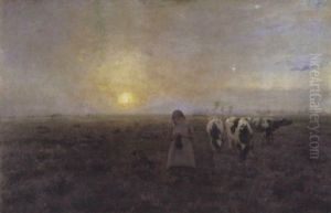 Avond by Theodor Verstraete