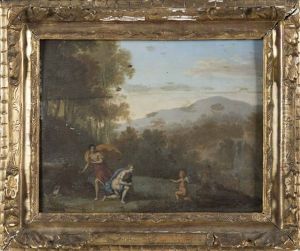 Nymphes Surprises Par Des Satyres by Daniel Vertangen