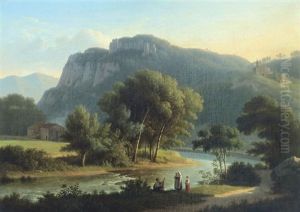 Paysage Dans La Campagne Romaine