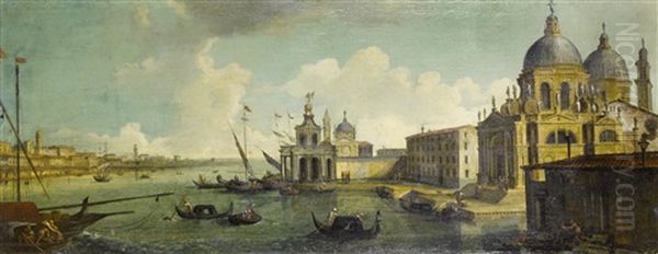 A Capriccio Of The Entrance To The Grand Canal, Venice, With The Punta Della Dogana And The Church Of Santa Maria Della Salute - view 1