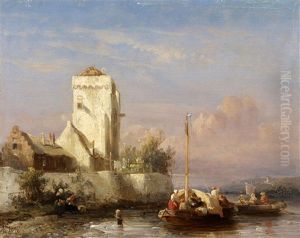 River Landscape With Boats River Landscape With Boats