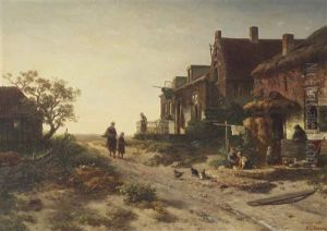 In De Duinen Te Scheveningen (the Dunes Of Scheveningen) by Salomon Leonardus Verveer