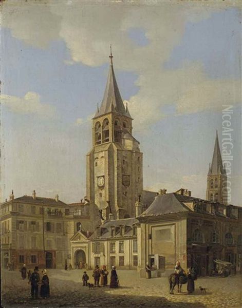 Le Parvis De L'eglise De Saint-germain-des-pres - view 1