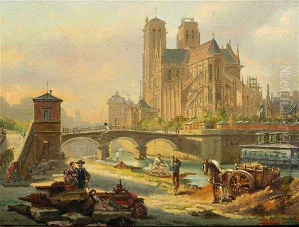 Paris - Blick Auf Die Kathedrale Notre-dame - view 1