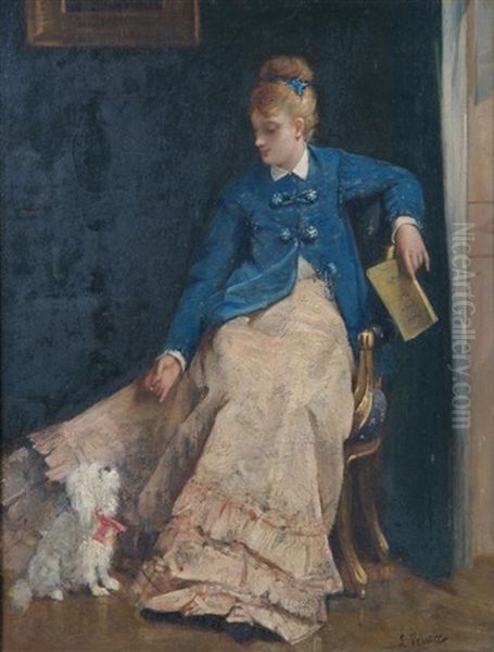 A Lady With Dog - view 1