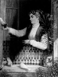 The Pigeon Girl by Charles Louis Verwee