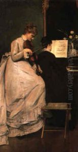 Le Duo by Louis Charles Verwee