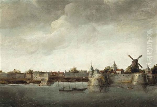 A View Of A Dutch Fortified Town, Possibly A Colonial Fort In The Dutch East Indies - view 1