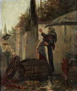 Alte Martkfrau by Jaroslav Friedrich Julius Vesin