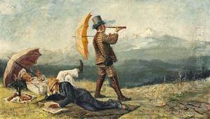 Englishmen In The Alps by Jaroslav Friedrich Julius Vesin