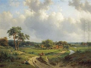 A Path Through The Dunes, Haarlem In The Distance