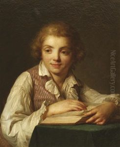 Portrait De Jean-rene Vestier by Antoine Vestier