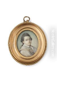 Portrait D'homme En Manteau Beige A Bord Dore, Col De La Chemise Ouverte, En Buste De Trois-quarts A Droite