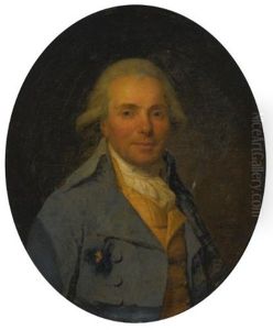Portrait Of A Man Wearing A Blue Coat