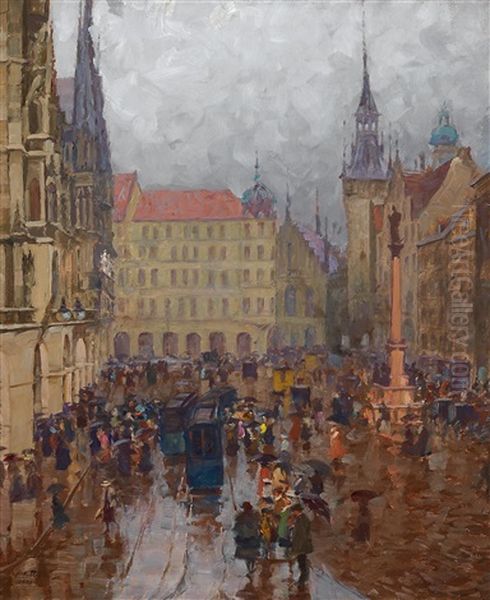 Munchen - Marienplatz Und Altes Rathaus [munich - Marienplatz And Old Town Hall] - view 1