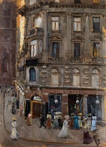 Hauserfassade In Der Kaufingerstrasse Munchen by Charles Vetter