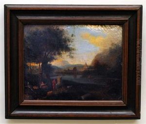 Landscape With Figures In Antiquated Ruins