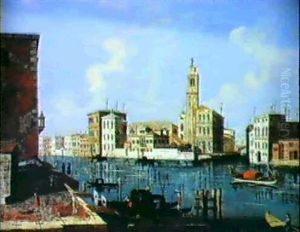 Veduta Veneziana Del Canal Grande A S. Geremia