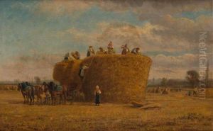 Harvesting Hay (la Moisson) by Jules Jacques Veyrassat