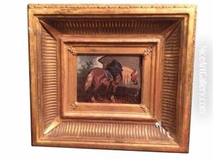 Cheval Harnache by Jules Jacques Veyrassat