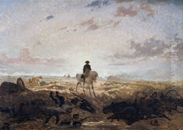 Napoleon Zu Pferd Nach Der Schlacht - view 1