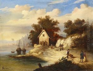 Am Flussufer by Heinrich Vianden