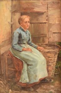 Jeune Paysanne A La Robe Bleue Jeune Paysanne A La Robe Bleue