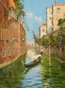 Venezianischer Gondoliere