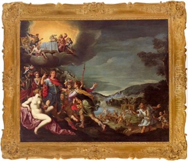 Allegorie Auf Die Thronbesteigung Und Gluckliche Regierung Von Maximilian I. Von Bayern (1573 - 1651) - view 1