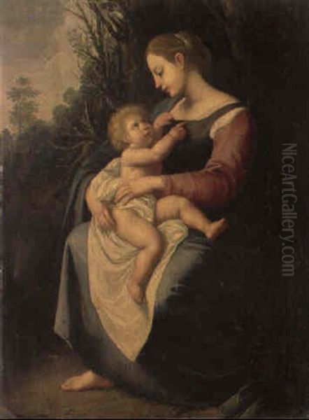 Madonna Mit Kind In Landschaft - view 1