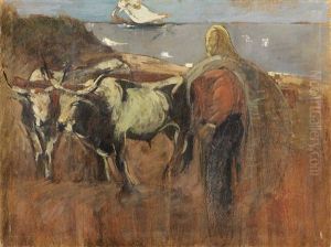 Il Divino Armentario (garibaldi A Caprera) by Lorenzo Viani