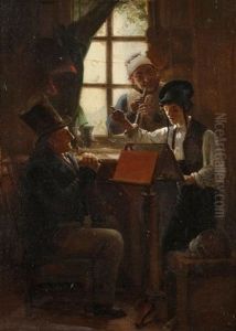 La Lecon De Musique by Jehan Georges Vibert