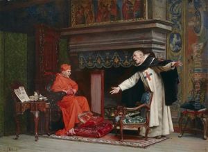 Le Choix D'un Predicateur (the Audition) by Jehan Georges Vibert