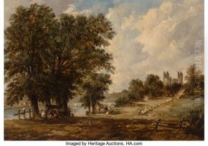 Banks Of The Medway (rochester Castle)