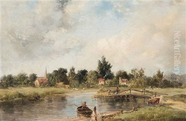 The Thames At Clewer, Near Windsor - view 1