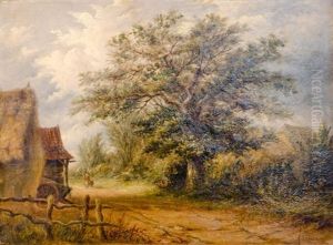 Paysage De Campagne Anime by Alfred Vickers