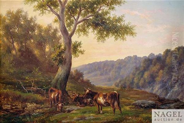 Landschaft Mit Schafen. Landschaft Mit Rindern. Gegenstucke - view 1