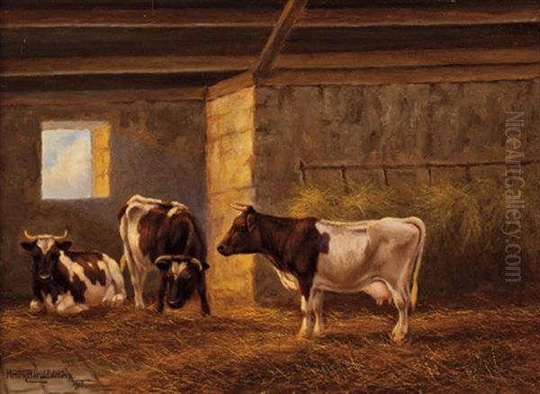 Cattle In A Stable - view 1