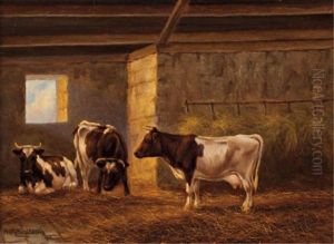 Sheep & Cattle In Stables (2 Works) Sheep & Cattle In Stables (2 Works)