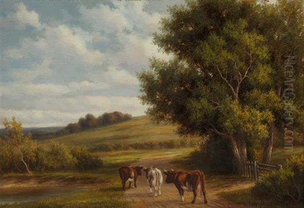 A Staffordshire Lane, England - view 1