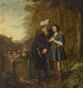 Abraham Und Isaak Vor Der Opferung