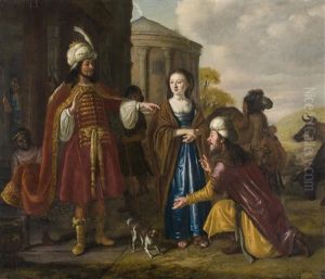 Abraham Und Sarah Vor Abimelech by Jan Victors